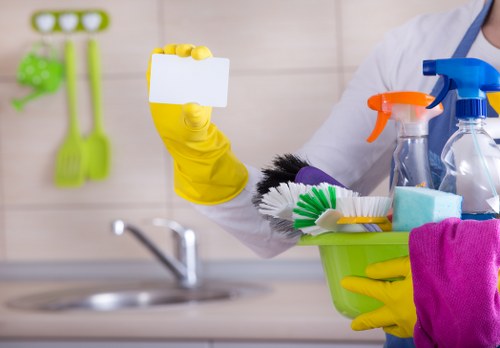 Clean and organized kitchen countertop