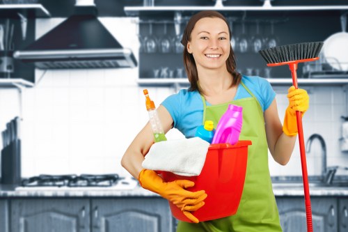 Deep cleaning kitchen appliances