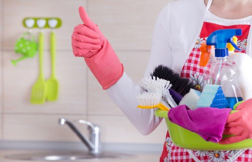 Clean and organized kitchen countertops