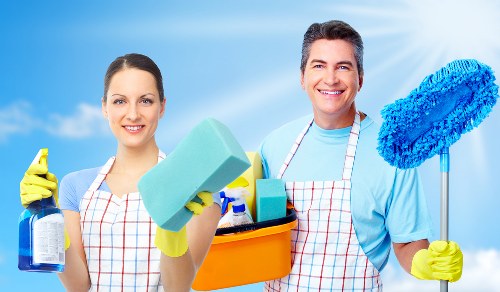 Professionally cleaned kitchen with gleaming surfaces